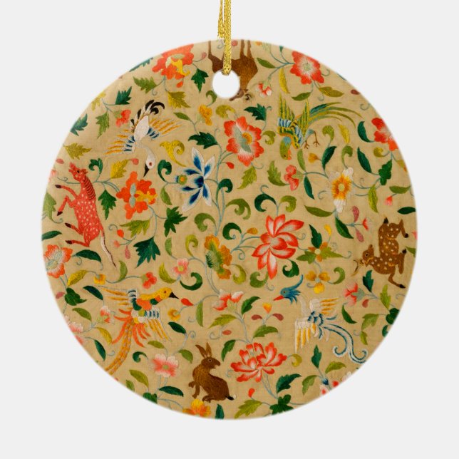 Tieres antikes Pferderückenkaninchen Keramik Ornament (Hinten)