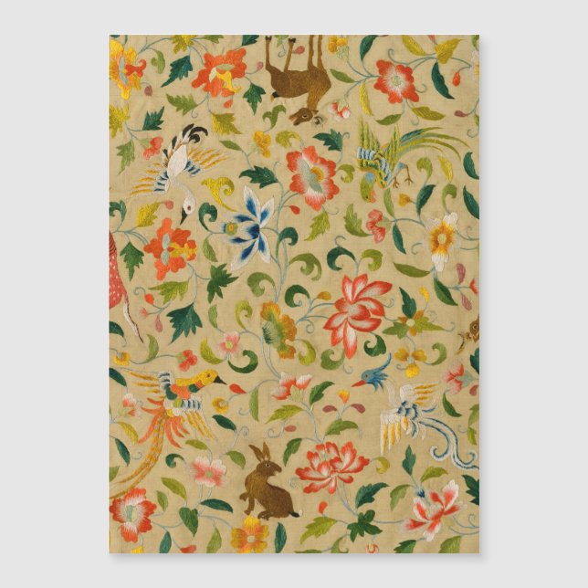 Tieres antikes Pferderückenkaninchen Magnetkarte (Vorderseite)