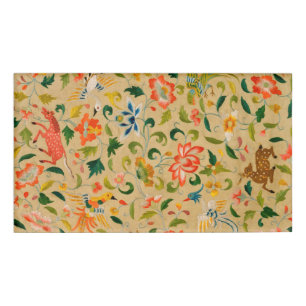 Tieres antikes Pferderückenkaninchen Namenschild