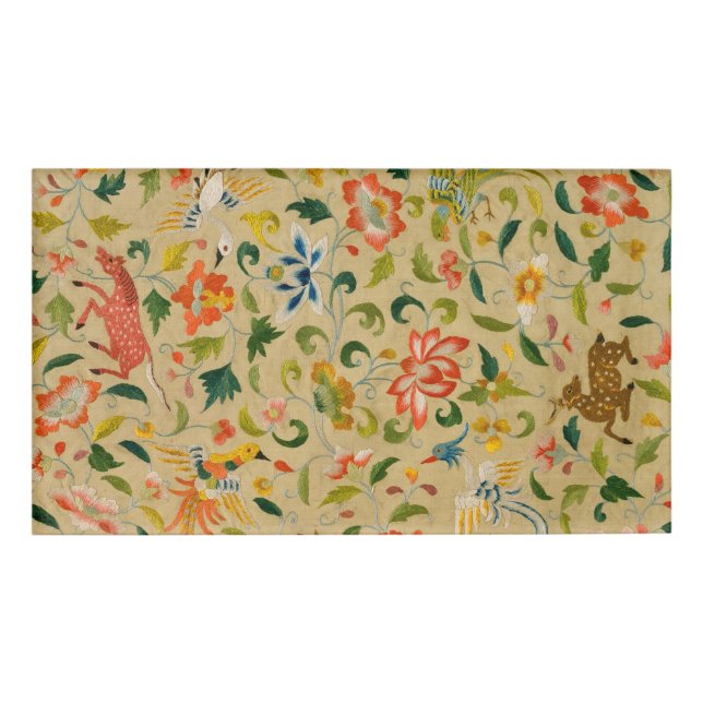 Tieres antikes Pferderückenkaninchen Namenschild (Vorderseite)