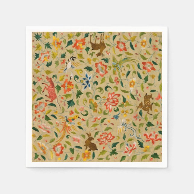 Tieres antikes Pferderückenkaninchen Serviette (Vorderseite)