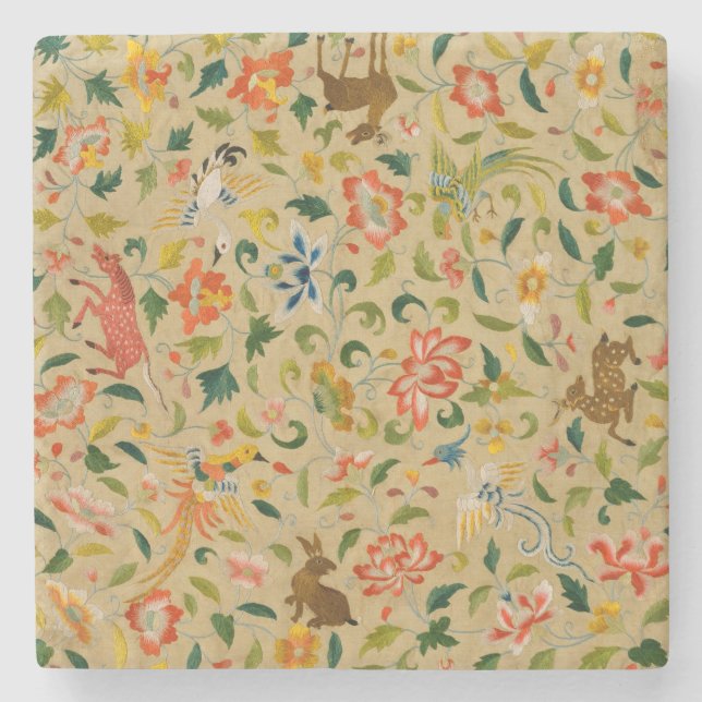 Tieres antikes Pferderückenkaninchen Steinuntersetzer (Vorderseite)