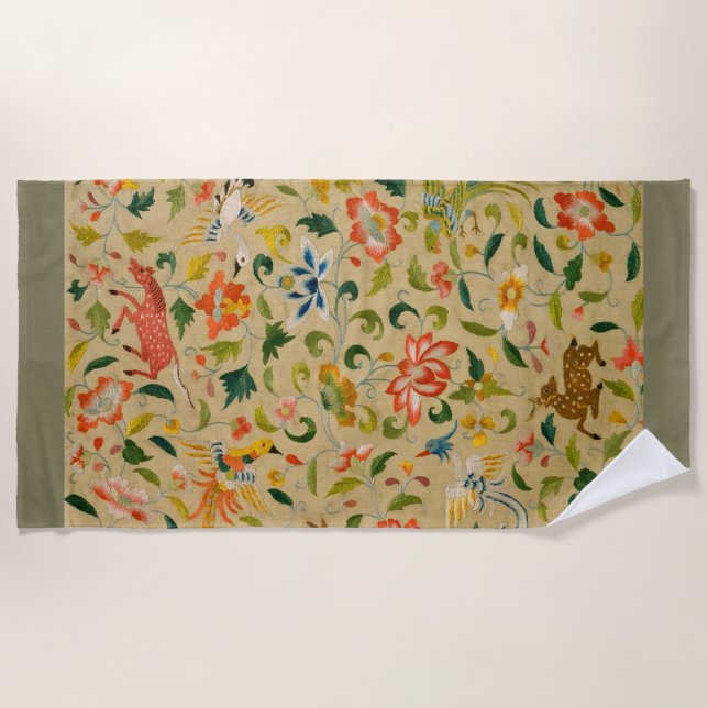 Tieres antikes Pferderückenkaninchen Strandtuch (Vorderseite)