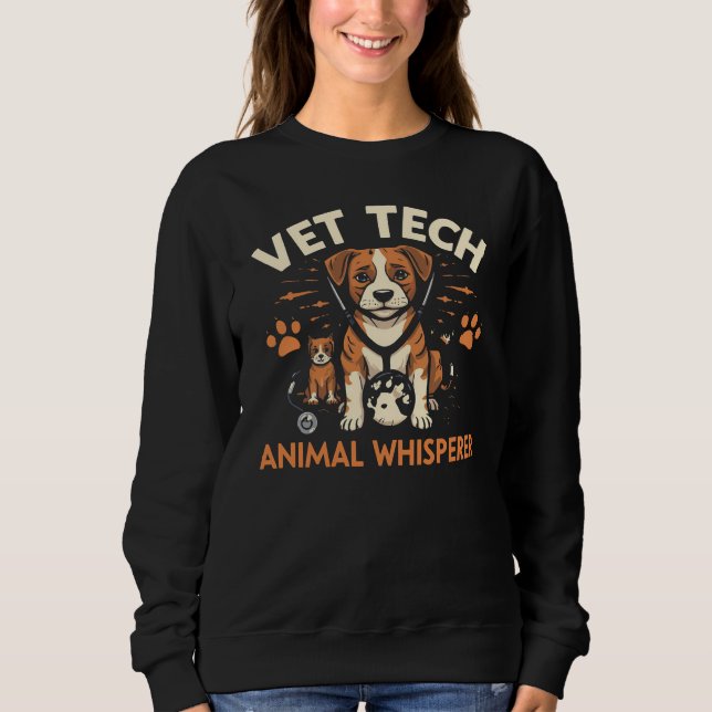 Tierexperimentelle Whispere Niedliches Welpensteth Sweatshirt (Vorderseite)