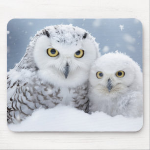 Tierfamilie, die die Natur hinausführt Mousepad