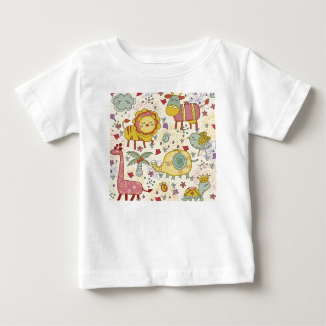 Tierfarbe Baby T-shirt (Vorderseite)
