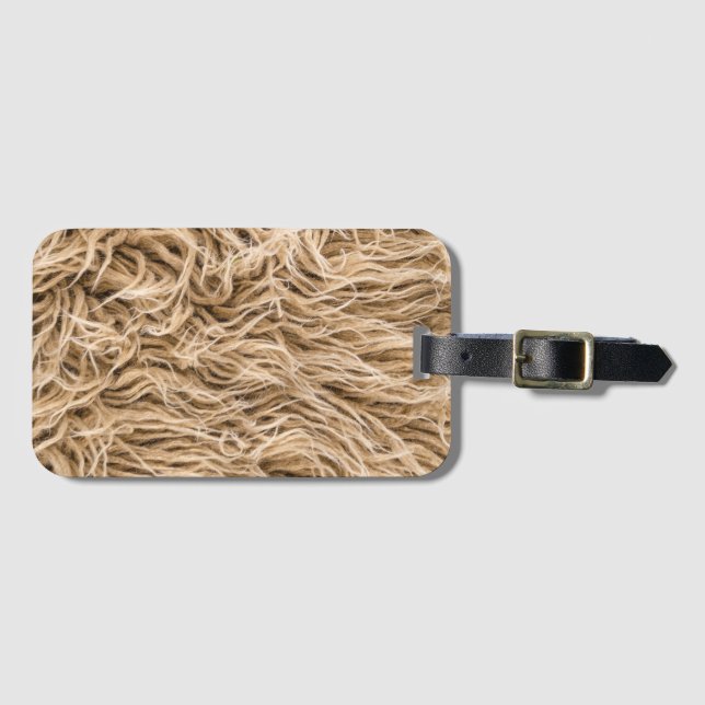 Tierfleisch Gepäckanhänger (Vorderseite (Horizontal))