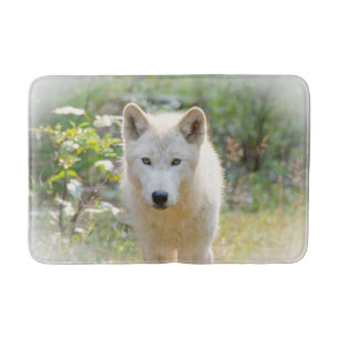 Tierfotografie, Grauer Wolf Badematte