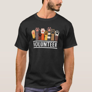 Tierfreiwilliger für Hund Katze Rettung Unterstütz T-Shirt
