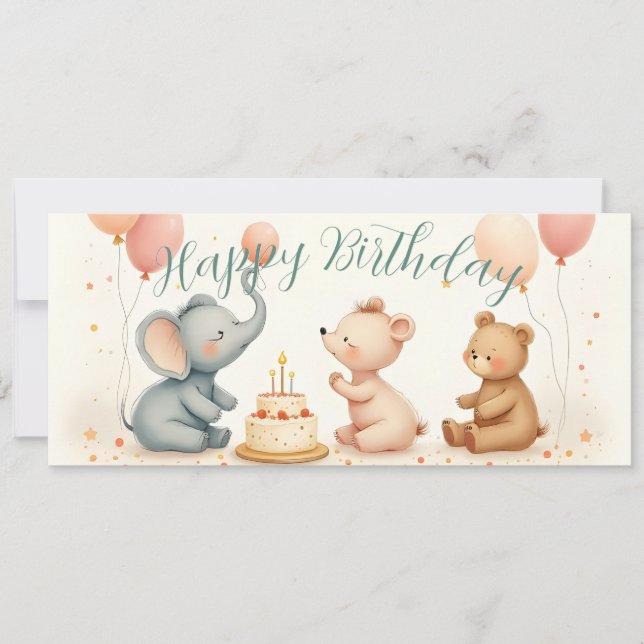 Tierfreude mit Balloons (Vorderseite)