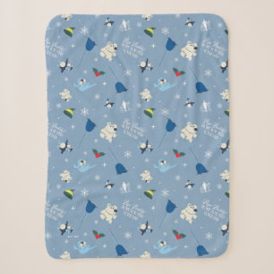 Tierfreunde "Bye Buddy" Wintermuster Sherpadecke