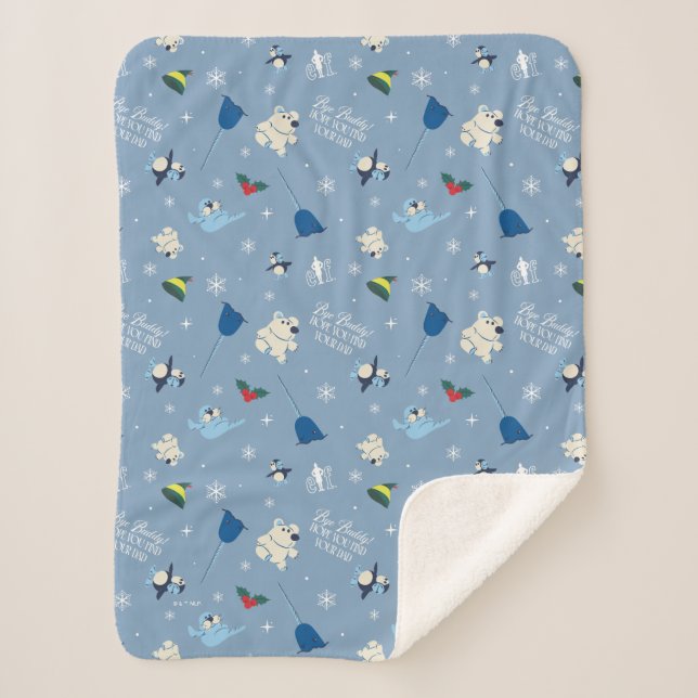 Tierfreunde "Bye Buddy" Wintermuster Sherpadecke (Vorderseite)