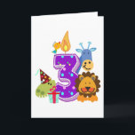 Tierfreunde des dritten Geburtstages des Karte<br><div class="desc">Tierfreunde des dritten Geburtstages des Dschungels</div>