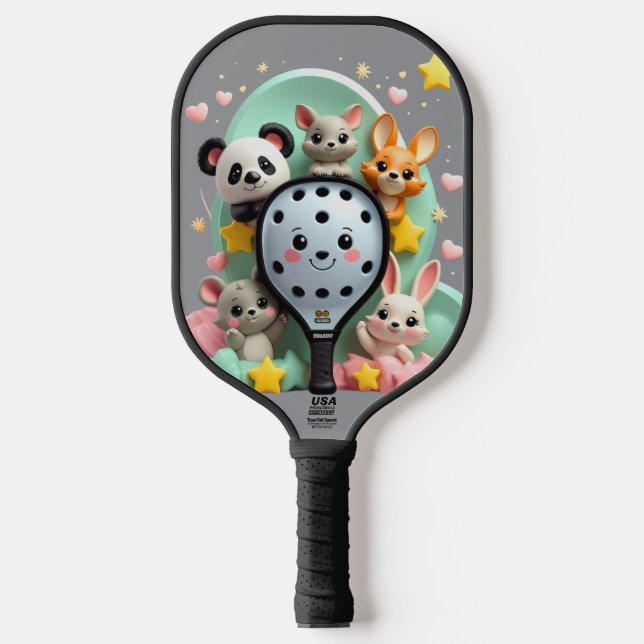 Tierfreunde Pickleball Schläger (Vorderseite)