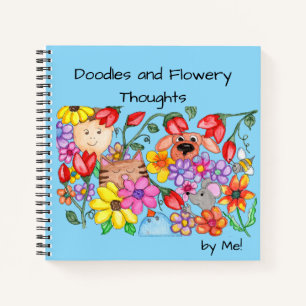 Tierfreunde unter den Blumen Notizbuch