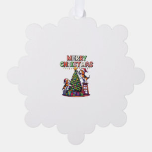 Tierfreunde Weihnachten Beagle Hunde Christi dekor Ornament Karte