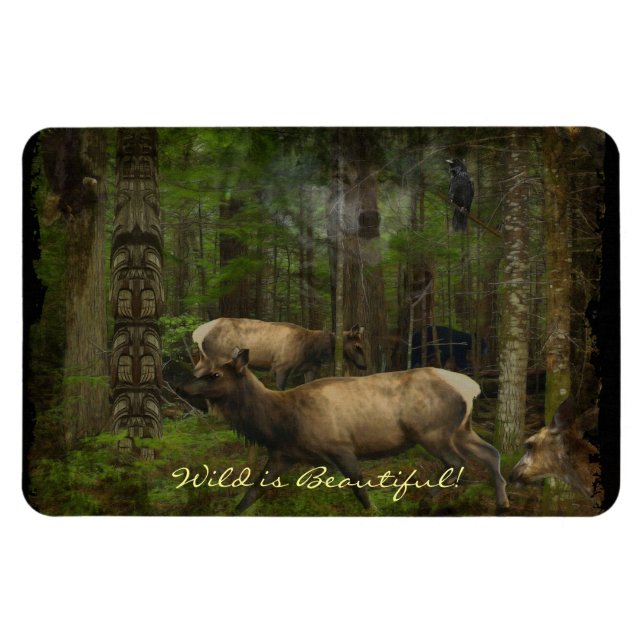Tierfreunde Wildlife-Supporter Wild Art Magnet (Horizontal)