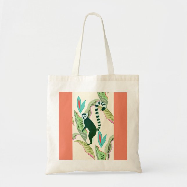 Tierfreundschaft - SOS Lémur -2 Gesichter Tragetasche (Vorne)