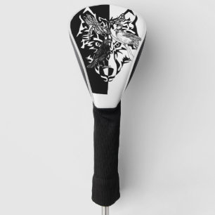 Tierführer in Schwarz-Weiß Golf Head Cover Headcover