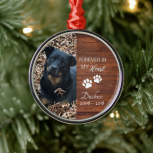 Tiergedenken für immer in meinem Herzen Ornament Aus Metall