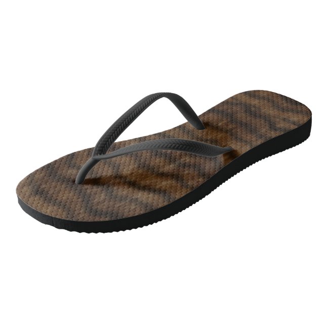 Tiergedruckt 5 flip flops (Schrägansicht)
