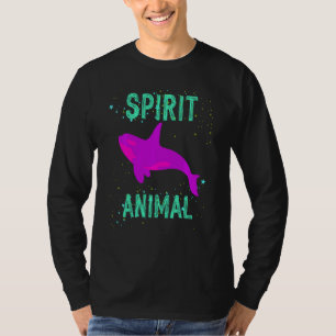Tiergeist Schwertwal Wale Tiere Trost Cute Colo T-Shirt
