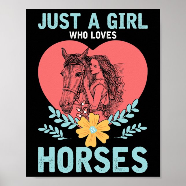 Tiergeschenk Reiten Poster (Vorne)