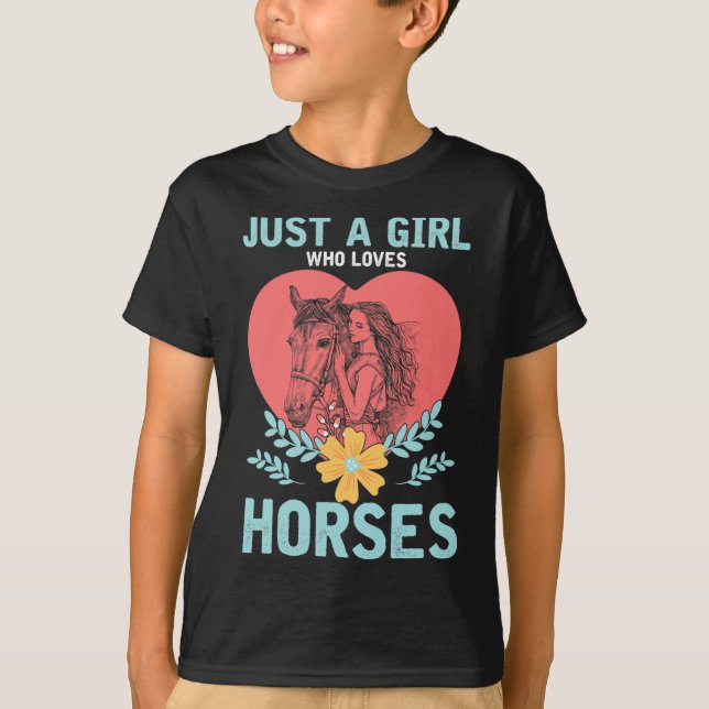 Tiergeschenk Reiten T-Shirt (Vorderseite)