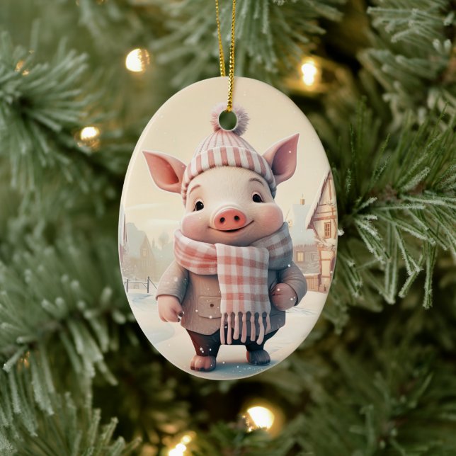 Tiergeschenke, Farm-Lover-Geschenk, Niedliches Sch Keramik Ornament (Baum)