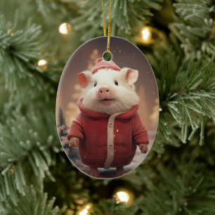 Tiergeschenke, Farm-Lover-Geschenk, Niedliches Sch Keramik Ornament