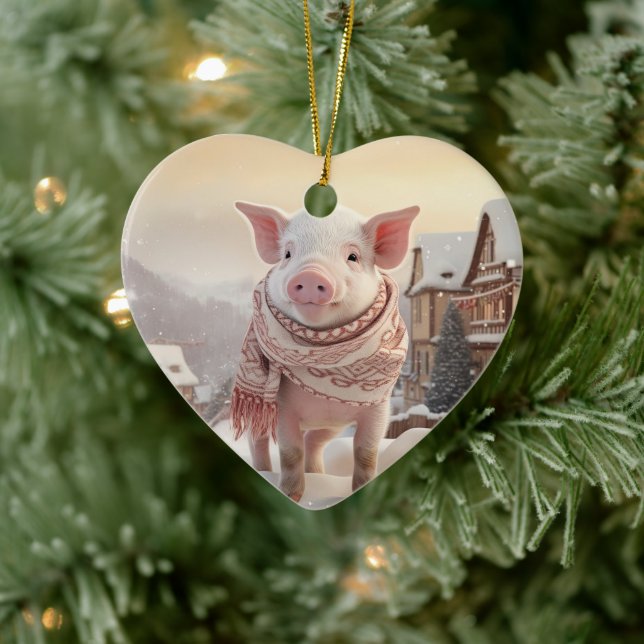Tiergeschenke, Farm-Lover-Geschenk, Niedliches Sch Keramik Ornament (Baum)