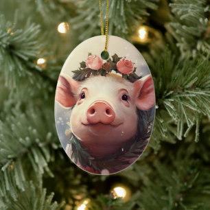 Tiergeschenke, Farm-Lover-Geschenk, Niedliches Sch Keramik Ornament