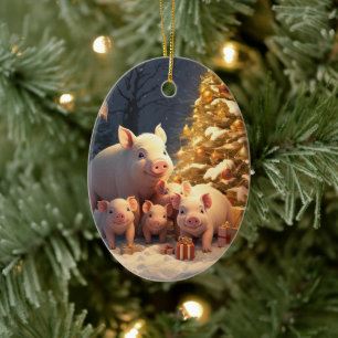 Tiergeschenke, Farm-Lover-Geschenk, Niedliches Sch Keramik Ornament