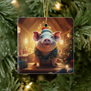 Tiergeschenke, Farm-Lover-Geschenk, Niedliches Sch Keramikornament