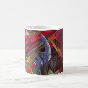 Tiergeschicke von Franz Marc, Vintage Cubism Art Kaffeetasse