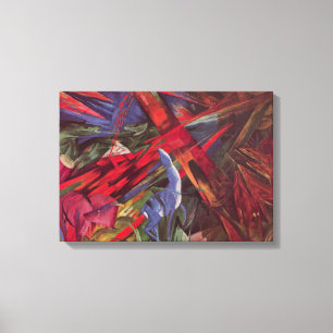 Tiergeschicke von Franz Marc, Vintage Cubism Art Leinwanddruck