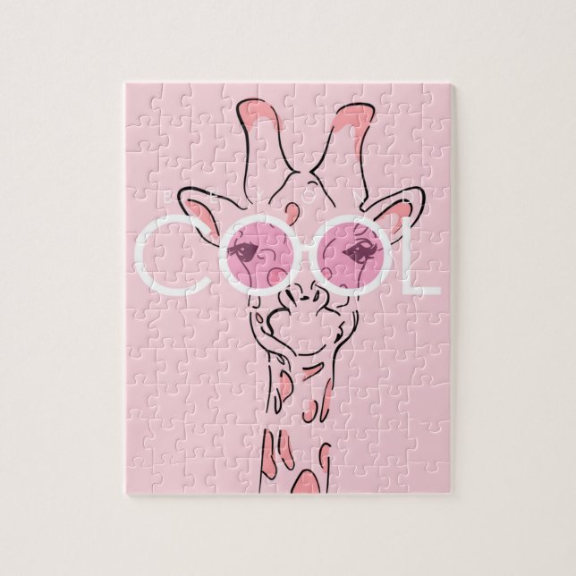 Tiergiraffe Puzzle (Vertikal)