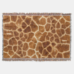 Tiergiraffendruck der rustikalen afrikanischen decke