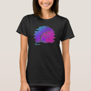 Tierhalter Rat Retro 90s Vaporwave Rat T-Shirt