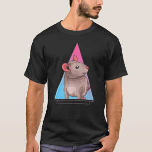 Tierhalter Ratte 80er Vaporwave Rat T-Shirt