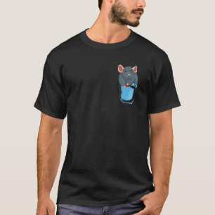 Tierhalter Ratte Niedlich Pocket Rat T-Shirt
