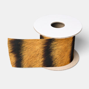 Tierhaut-Brown-Tiger-Pelz minimal Satinband