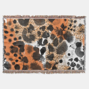 Tierhaut: kreatives Leopardenmuster. Decke