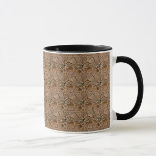 Tierhaut-Muster Braun Neutrale Farben Tasse