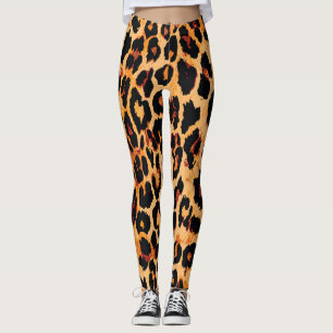 Tierhaut: Vintages Stoffdesign Leggings