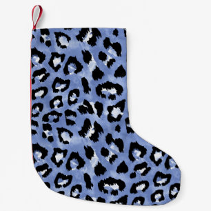 Tierhaut: Wasserfarben-Leopard Kleiner Weihnachtsstrumpf