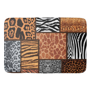 Tierhäute, Trend 2022, Leopard, Tiger, Zebra t Badematte