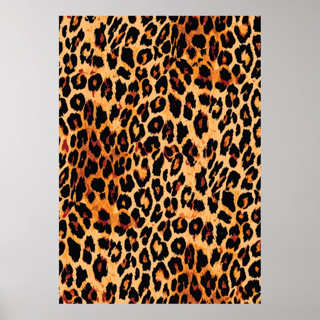 Tierhautmuster nahtlos. poster (Vorne)