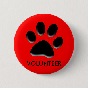 Tierheim, Tierrettung, freiwilliges ID-Abzeichen,  Button