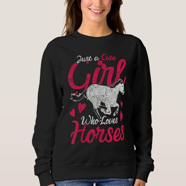 Tierhorn Girls - Reiten Sweatshirt (Vorderseite)